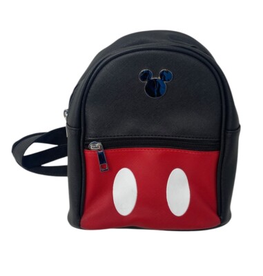 Bioworld Disney Mickey Mouse Mini Backpack 8'' Front Pocket Adjustable Straps