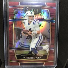 Sam Ehlinger Rookie 2021 Select Red prizm Concourse level /149 RC Colts #98