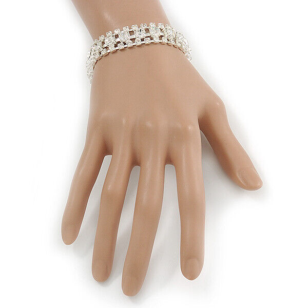 Gold Plated Austrian Crystal Tennis Bracelet Design by CRYSTALYNA at  Pernia's Pop Up Shop 2024