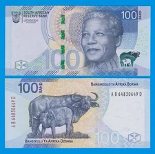 South Africa 100 Rand P 151 NEW Design 2023 UNC Nelson Mandela