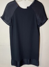 Zara Dress Womens Extra Small Black Solid Casual Keyhole Back Shift Career
