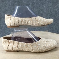 Korks Shoes Womens 11M Palmer Slip On Beige Fabric Casual Comfort Flat KR0012875