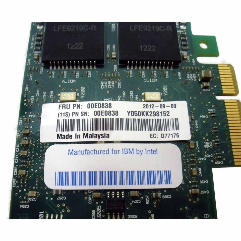 IBM 00E0838 Network Adapter 1GB 4-Port BASE-TX PCIe - Image 4 of 4