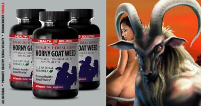 HORNY GOAT WEED SUPPLEMENT - Mucuna Pruriens, L-Arginine, Herbs 3Bot