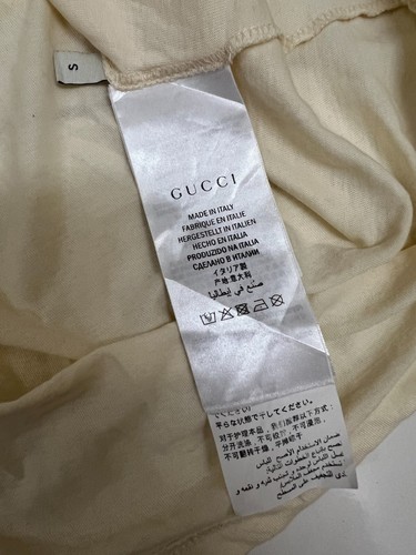GUCCI Maison De L'Amour $498 Autumn 2019 White 19"x25'' Italy Small S Shirt - Picture 5 of 12