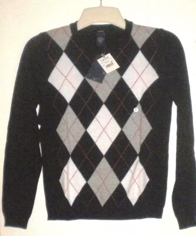Izod argyle sweater store