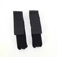 2 x USGI MOLLE II Single 9mm Magazine Pouch Pistol M9 Black NSN 8465-01-677-2140