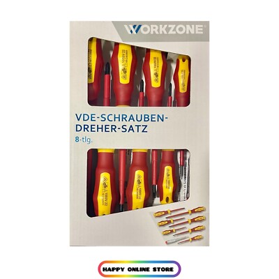 WORKZONE  VDE Schraubendreher 8er Set Neu Ovp