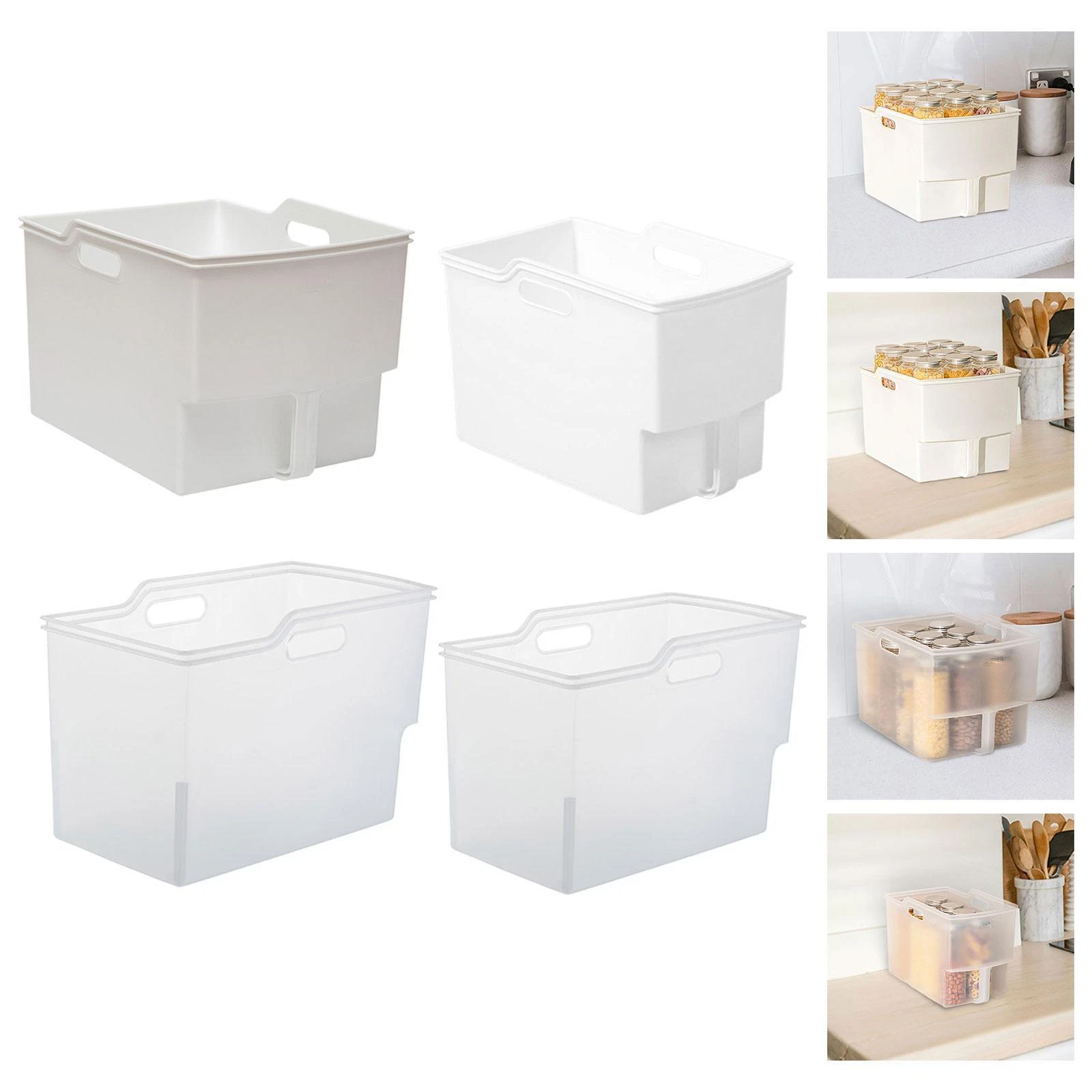 Kitchen Organizer Bin Storage Basket Kitchen Storage Box Under Sink Cabinet
Opens in a new window or