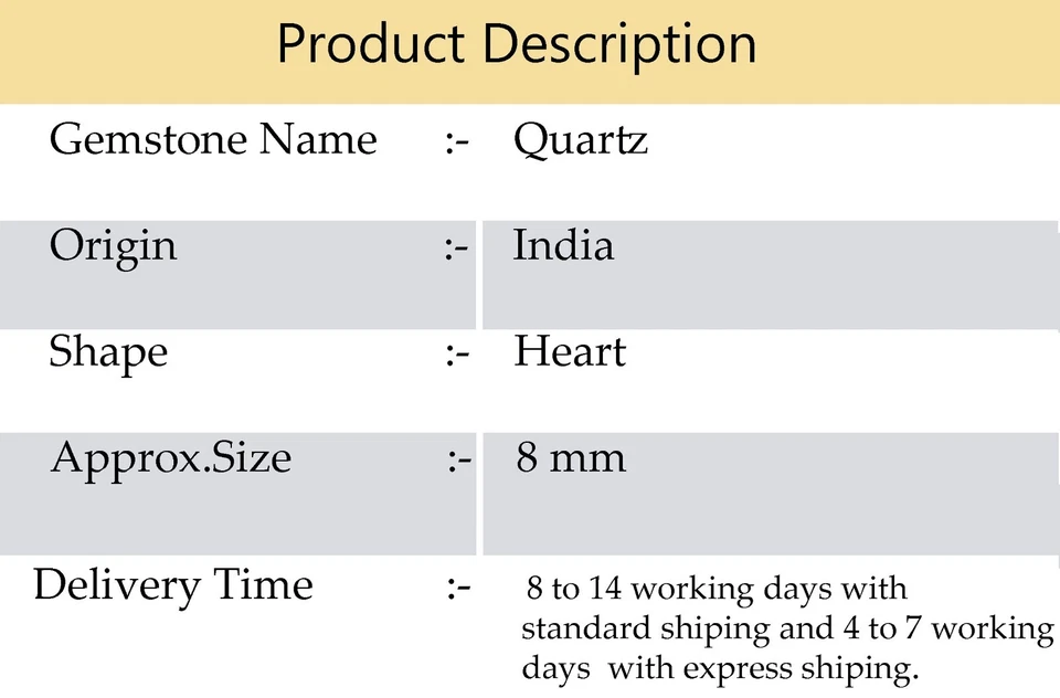 Iolite Color Quartz 8 mm Size Faceted Heart Shape Briolette Beads 8" Strand - Image 2 of 4