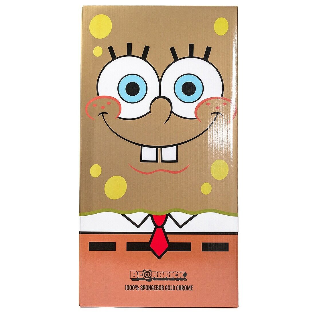 Medicom BE@RBRICK Nickelodeon SpongeBob SquarePants Gold Chrome 1000% Bearbrick