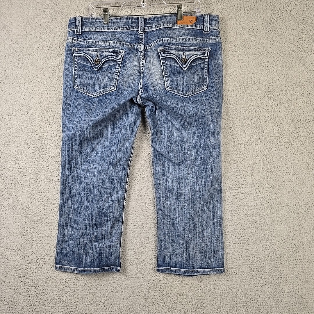 VIGOSS Capri Jeans Cropped Women's Size 17 Blue Denim 