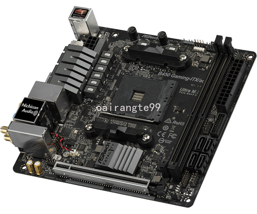 美品 ASRock Fatal1ty B450 Gaming-ITX/ac ASRock Fata1ty B450 Gaming-ITX/AC Wi-Fi AM4 B450 ITX Motherboard