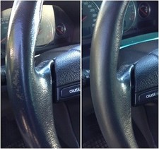 Kit Ritocco Volante ANTRACITE ripara Pelle Colore ripristino vinile usura