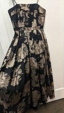 Xscape gold and black gown