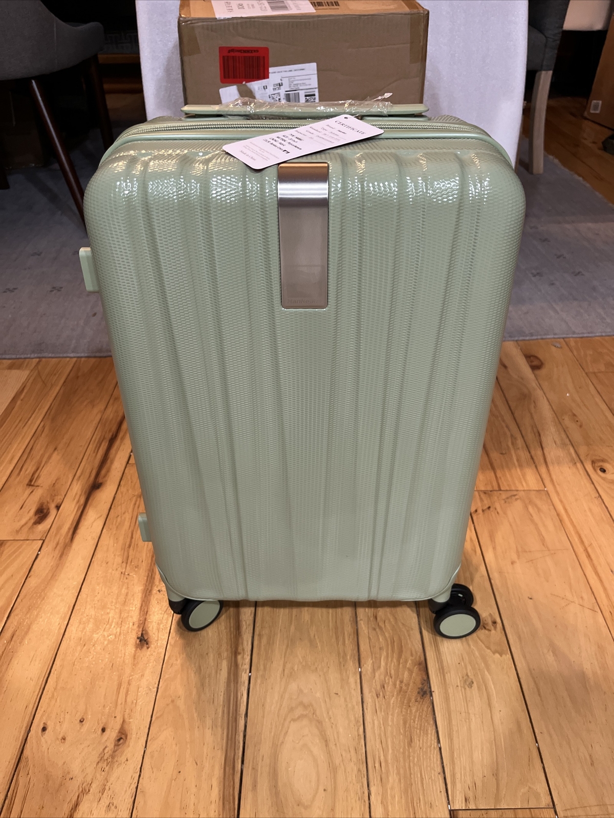 Hanke Carry On Luggage Suitcase with Wheels 20in Spinner Luggage Green-image