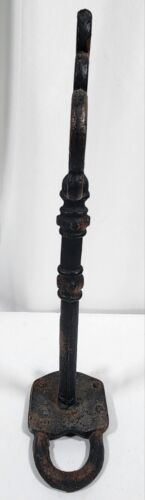 Vintage Iron Victorian Lock/ Skelton Key Sculpture 13” Foil Sticker Home Decor - Picture 2 of 9