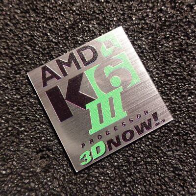 AMD K6-3 3D Now Logo Label Decal Case Sticker Badge [474b] | eBay