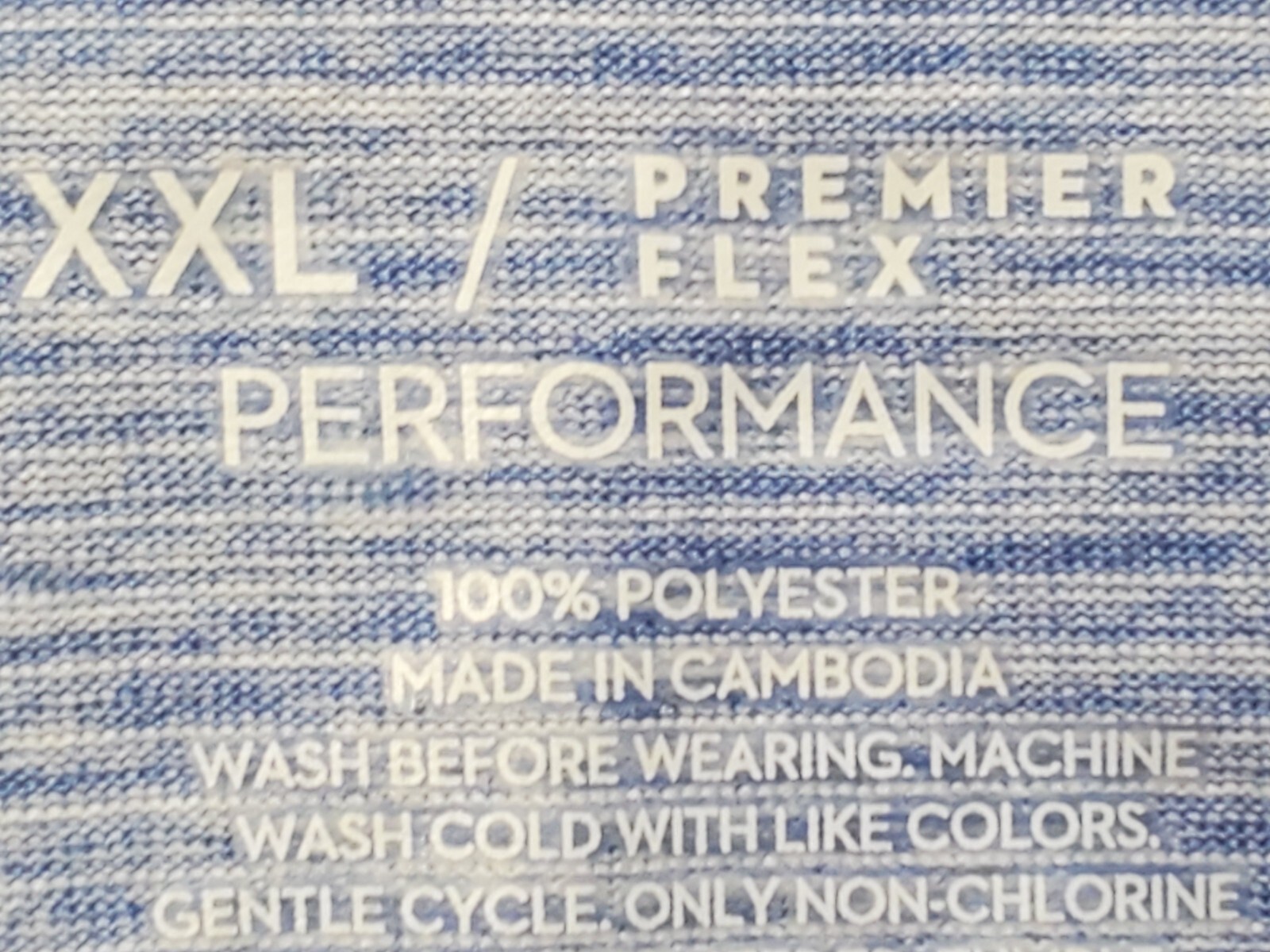 Apt 9 Mens Polo Shirt XXL 2XL Blue Performance Premiere Flex Stretch ...