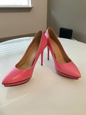 Escarpins Charlotte Olympia Debbie - Peau De Lézard Exotique - Taille 36 (US 6) - Neuf Avec Boîte