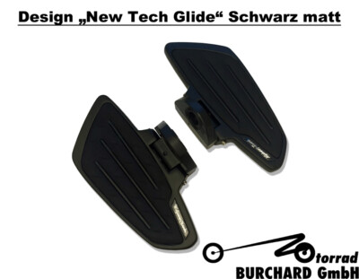 Highway Hawk Trittbretter Fahrer ''New Tech Glide'' schwarz VS600/750/800/1400 ABE