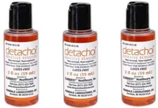 Detachol Adhesive Remover 2 oz - Lot of 3 Bottles - Exp 2027