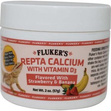Flukers Repta Calcium with D3 Strawberry  Banana