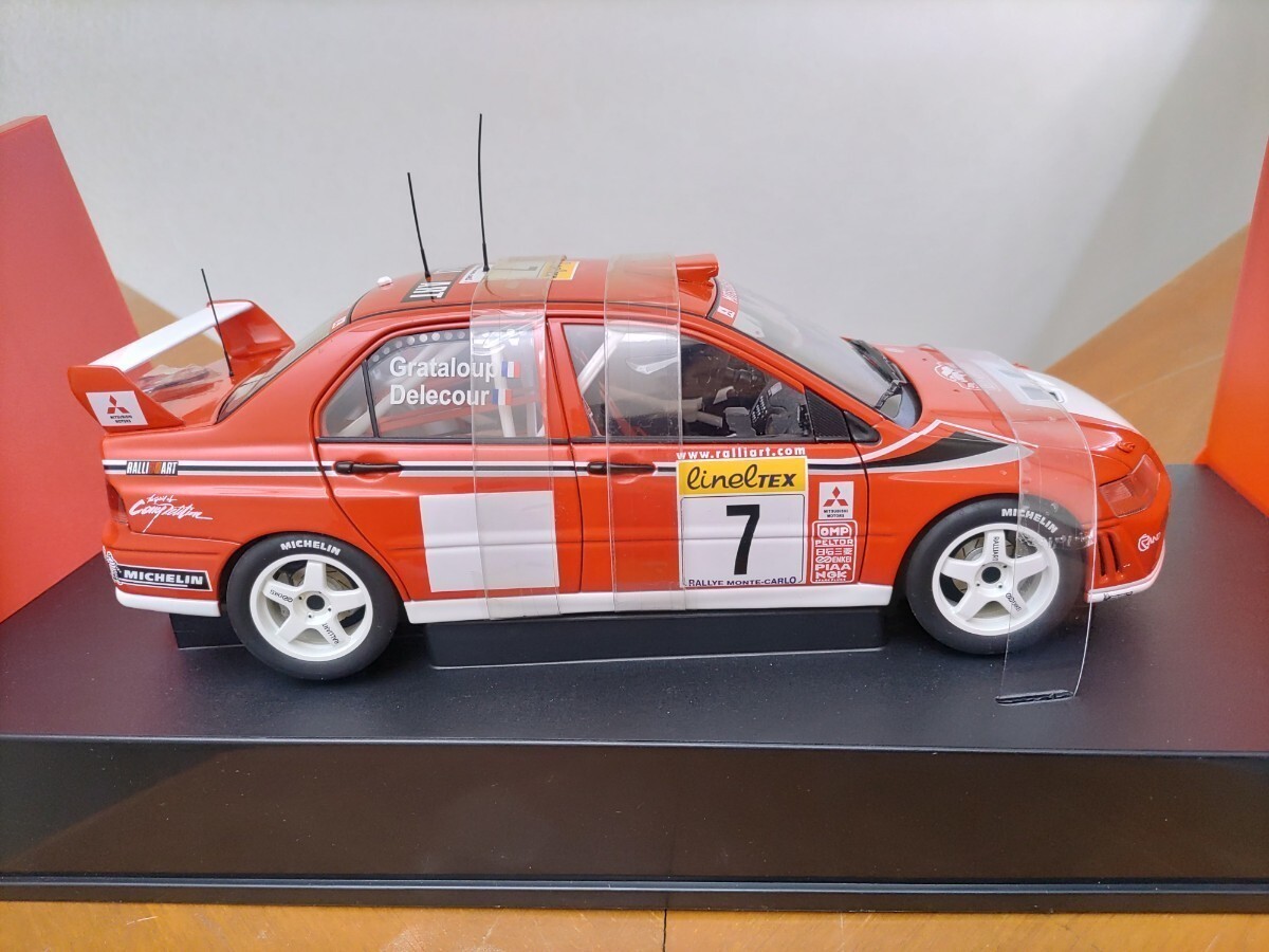 Autoart 1/18 Mitsubishi Lancer Evolution VII WRC #7 Diecast Autoart 1/18 Mitsubishi Lancer Evolution VII WRC #7 Diecast