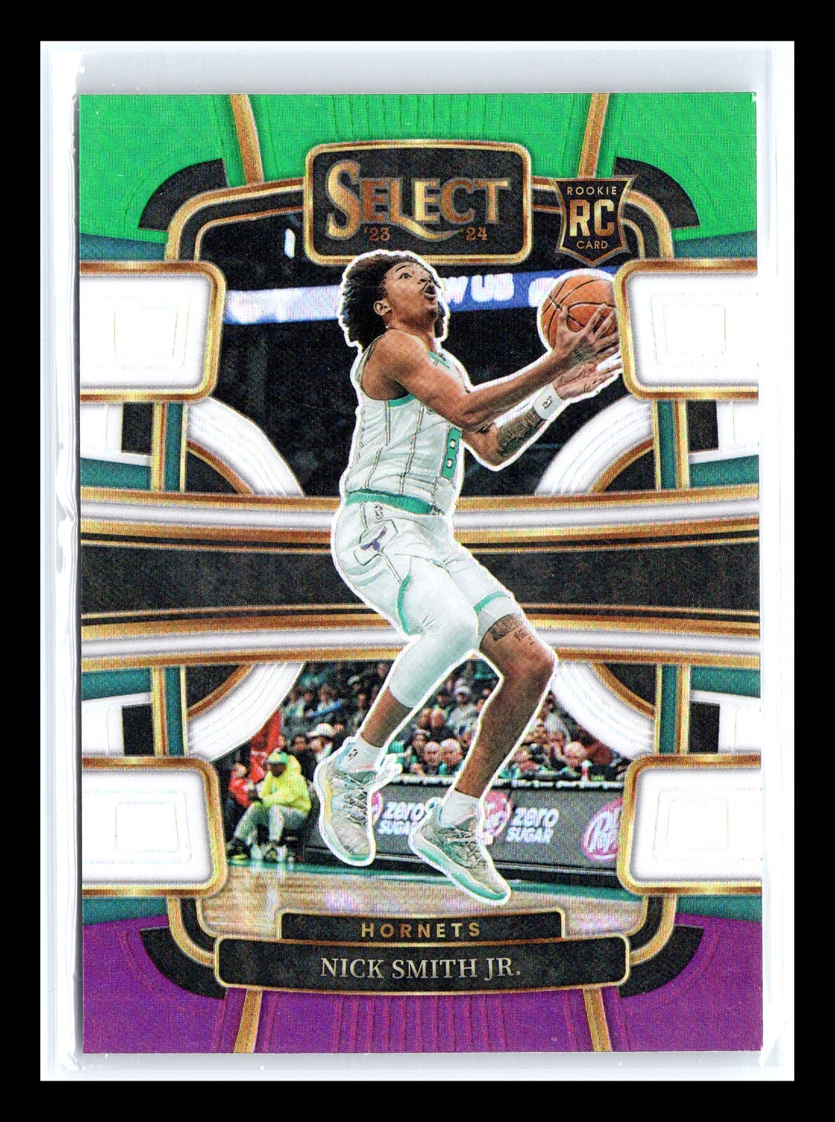 Nick Smith Jr RC 2023 Panini Select Green White Purple Prizm Rookie #89 Hornets