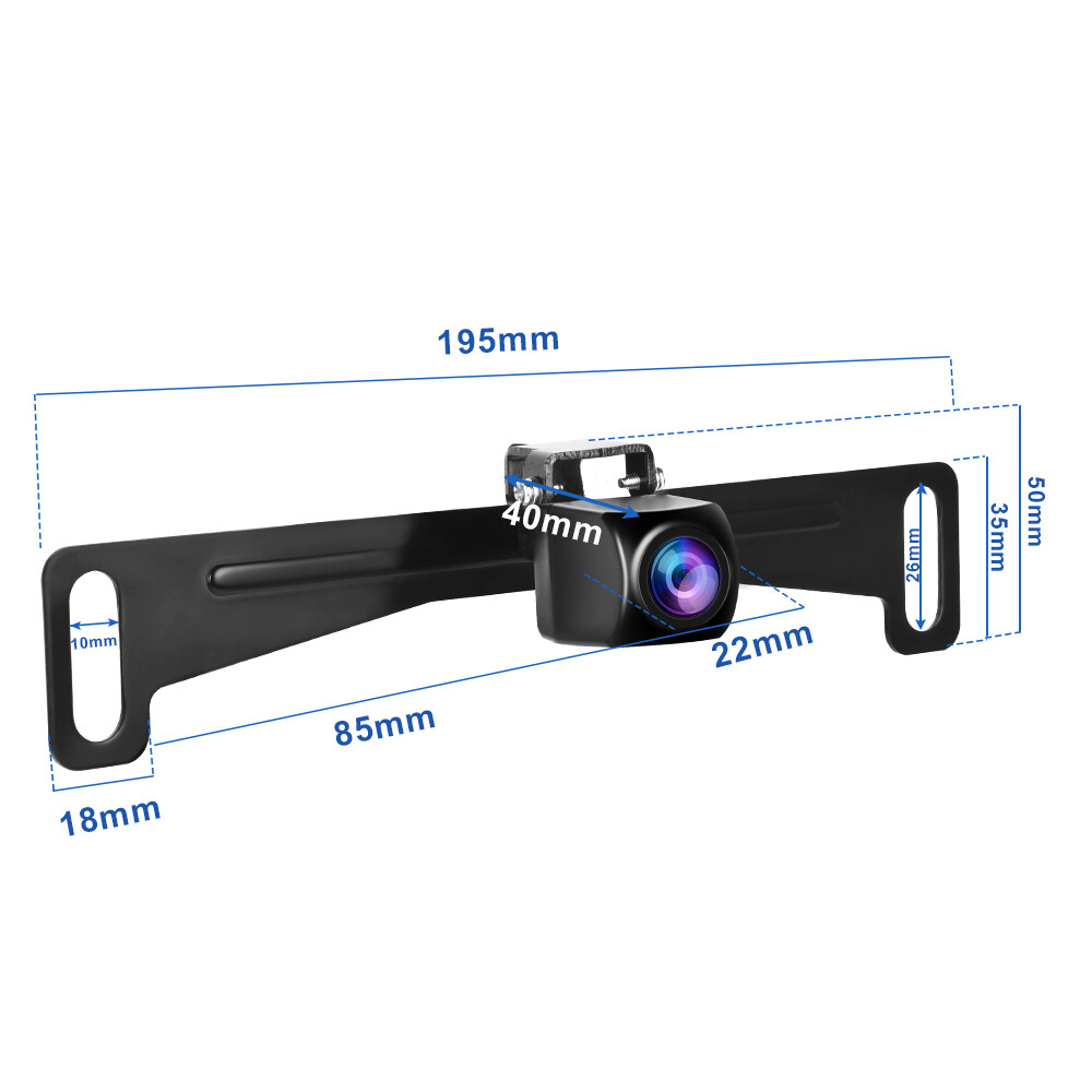 Камера заднего вида автомобиля с номерным знаком Камера заднего вида для парковки Резервная камера ночного видения