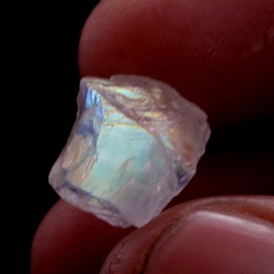 09.30 Carat Madagascar African Rainbow Moonstone rough 100% Natural Fire Crystal