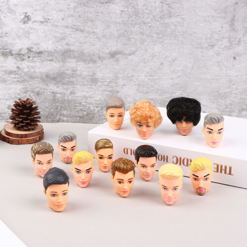 Random Head Male Doll Accessories Famous Men Figure Heads Ken Prince Head Toy Bh - Picture 1 of 12