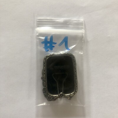 Üei Kinder Ferrero - Metallfiguren - Miniatur Metallrahmen Eckig Silber 1988 #1