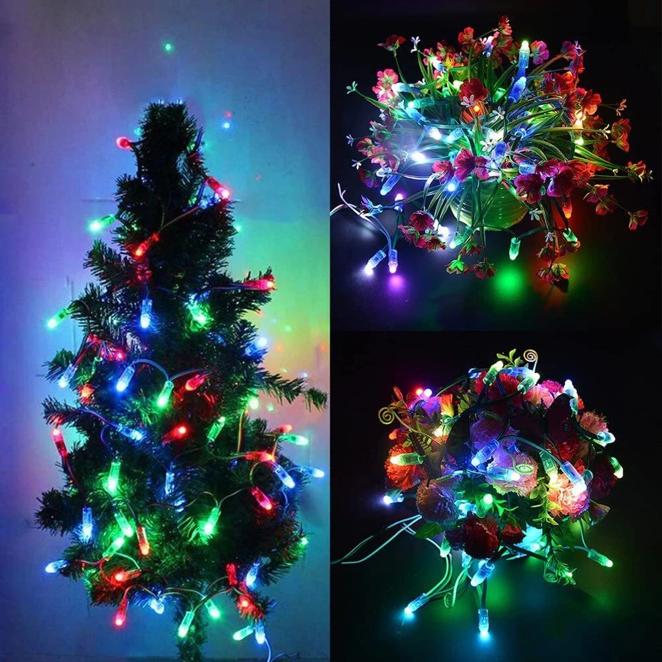 WS2811 Music Sync RGB LED Pixel string Light Waterproof 12mm Digital Dream Color - Image 3 of 4