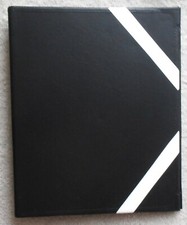 BLACK AND WHITE FILE FOLDER--REFURBISHED---26cm x 31cm