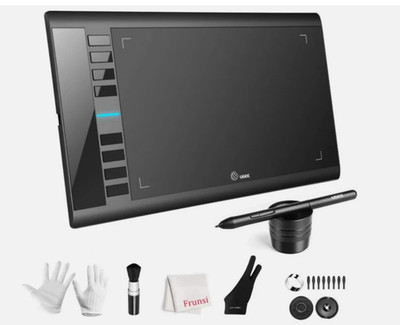 Ugee M708 Graphic Drawing Tablet, 10x6 in - Black (FBA_UG-M708-US)  New, good.