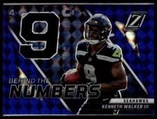 2022 Zenith #BN-KW Kenneth Walker III Behind the Numbers Blue RC