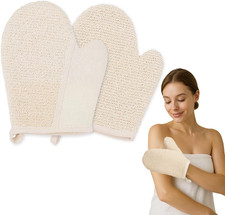 Guanto Esfoliante Corpo, 2 Pezzi Guanto Di Crine Scrub Corpo, Guanto Da Bagno, M