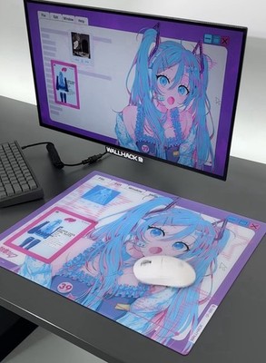 Wallhack SP-005 Hatsune Miku OS Glass Mousepad Sealed IN HAND SAME DAY SHIP