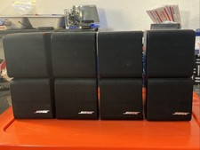 Bose Acoustimass Redline Double Cube Satellite Speakers Set of 4 Black Free Ship