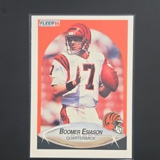 Fleer 1990 Boomer Esiason Cincinnati Bengals NFL Football Card #214