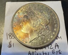 1887 VAM 12A Morgan Silver Dollar “Alligator Eye” BU Uncertified TONER