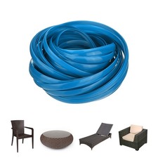 1-Pack Wicker Repair Kit, 8mm x 66ft/20m Plastic Flat Rattan Blue