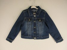 The Childrens Place Jacket Girls 4T Denim Button Front Trucker Jean Jacket