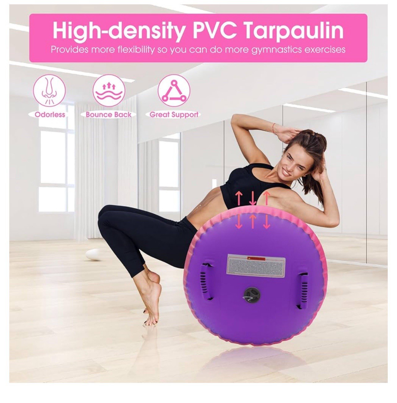 Gymnastics Air Barrel Roller Air Spot, Inflatable Tumbling Mat