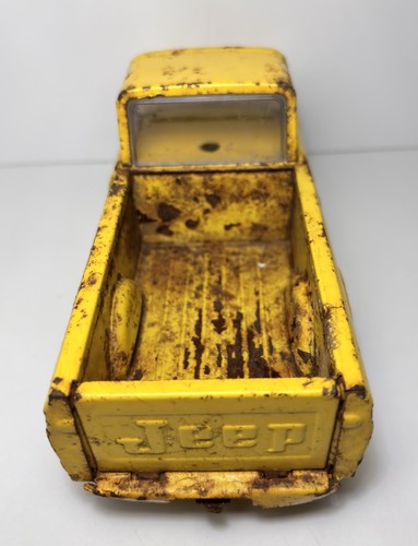 TONKA Rare 1/18 Yellow JEEP GLADIATOR PICK-UP TRUCK VTG 1960’s For Restoration - Picture 5 of 24