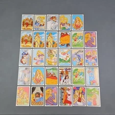 LOT OF 29 VINTAGE 1983 MATTEL FIGURINE PANINI BARBIE ALBUM STICKERS 