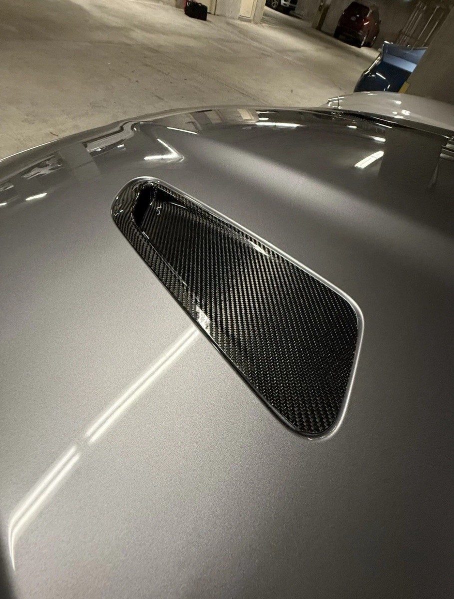 2 Inserts Capot Fibre De Carbone Réel Pour Jaguar XJ/XE/XF/F-Pace 2010-2019 - Neuf