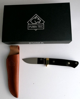 PUMA TEC Jagdmesser Gürtelmesser mit Lederscheide im Originalkarton Nr. 313710