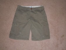 GAP MENS SIZE 34 CARGO SHORTS VINTAGE EARY 2000'S Y2K OLIVE GREEN